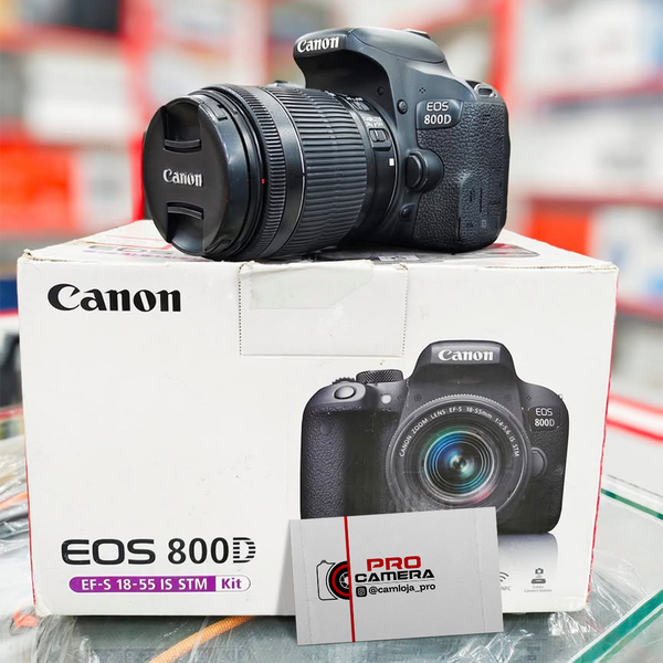 CAMERA CANON EOS 800D SEMI NOVA KIT